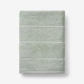 Textured Stripe Bath Towel - Green Mist