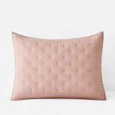 Pintuck Quilted Sham - Faded Rose, Standard