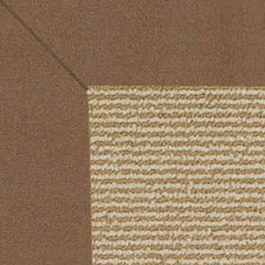 Sunbrella Narrow Stripe Bordered Indoor/Outdoor Rug - Cocoa, Swatch