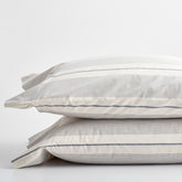 Tailored Stripes and Plaids Classic Cool Cotton Percale Pillowcase Set - Wide Stripe Navy, King