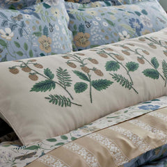 Strawberry Fields Decorative Lumbar Pillow Cover - Beige
