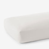 Premium Ultra-Cozy Cotton Velvet Flannel Fitted Bed Sheet - Cream, Twin XL