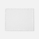 Solid Fringe Placemats, Set of 4 - White