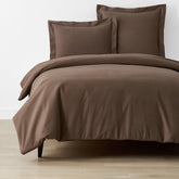 Brushed Cotton Duvet Cover - Coffee, Twin