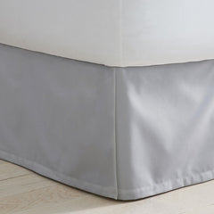 Classic Smooth Wrinkle-Free Sateen Bed Skirt - Gray Mist, Twin