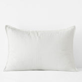 Premium Breathable Washed Linen Solid Sham - White, Standard