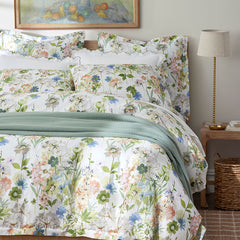 Tania Floral Premium Smooth Wrinkle-Free Sateen Sham - Ivory Multi, Euro