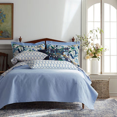 Peacock Decorative Square Pillow Cover - Navy Multi