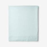 Classic Cool Cotton Percale Flat Bed Sheet - Pale Blue, Oversized Queen