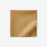 Solid Fringe Napkins, Set of 4 - Amber