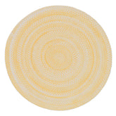Bambini Braided Chenille Rug - Yellow, 7' Round