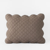 Scallop Quilted Sham - Pinecone, King