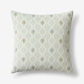 Tira Mini Floral Decorative Square Pillow Cover - Mini Floral Green, 20 in. x 20 in.