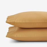 Classic Cool Cotton Percale Pillowcase Set - Amber, King