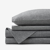 Bromley Premium Ultra-Cozy Flannel Bed Sheet Set - Smoke, Full