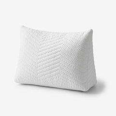 Voile Reading Wedge Pillow Cover - White, Medium