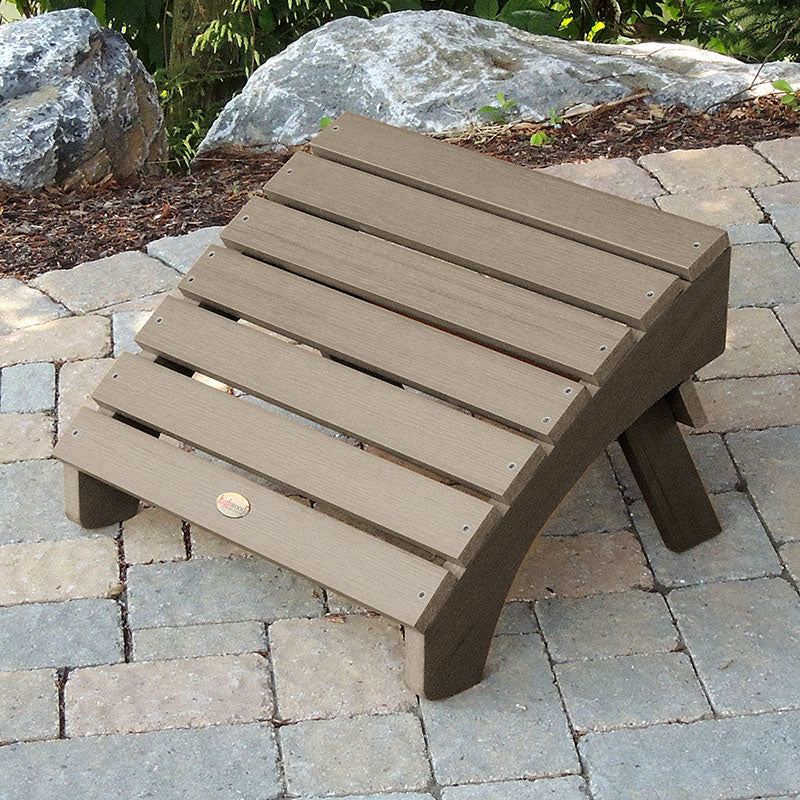 Adirondack Folding Ottoman - Brown
