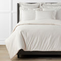 Premium Smooth Supima® Cotton Wrinkle-Free Sateen Duvet Cover - Ivory, King/Cal. King