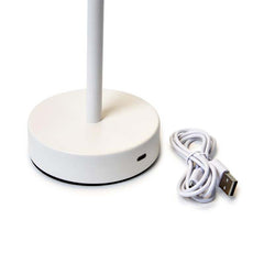 Scallop Cordless LED Table Lamp - White