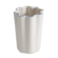Scallop Tumbler - Cream and Blue