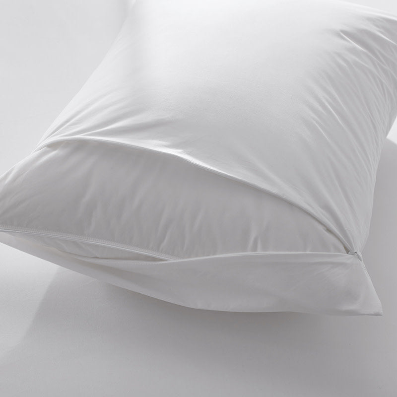 Imperial German Batiste Pillow and Protector Set - White