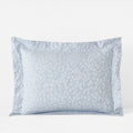 Jacquard Leaf Yarn-Dyed Premium Smooth Supima® Cotton Wrinkle-Free Sateen Sham - Blue Shadow, King