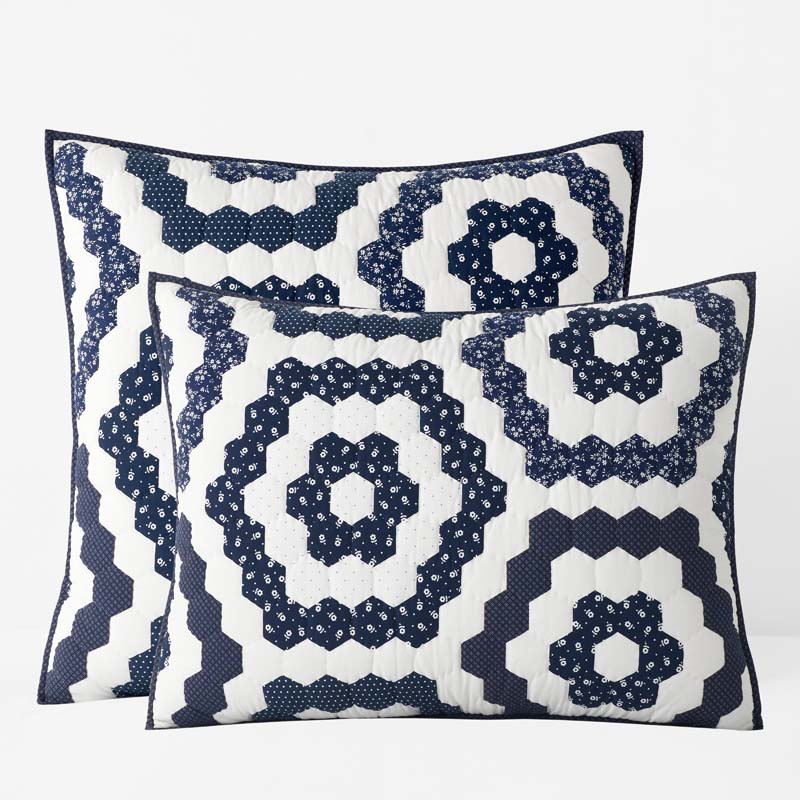 Gwenivere Quilted Sham - Ivory, Euro