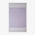 Chenille Border Stripe Handwoven Reversible Rug - Lilac, 3' x 5'
