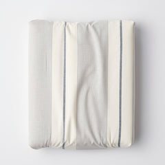 Tailored Stripes and Plaids Classic Cool Cotton Percale Fitted Bed Sheet - Wide Stripe Navy, Full