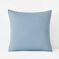 Fara Textured Kantha Quilted Sham - Blue, Euro