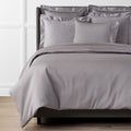 Premium Smooth Supima® Cotton Wrinkle-Free Sateen Duvet Cover - Silver, Full/Queen