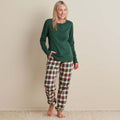 Family Flannel Women's Jogger Pants Pajama Set - Idyllwild, XXL