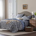 Royal Mirage Reversible Quilt - Blue, Full/Queen
