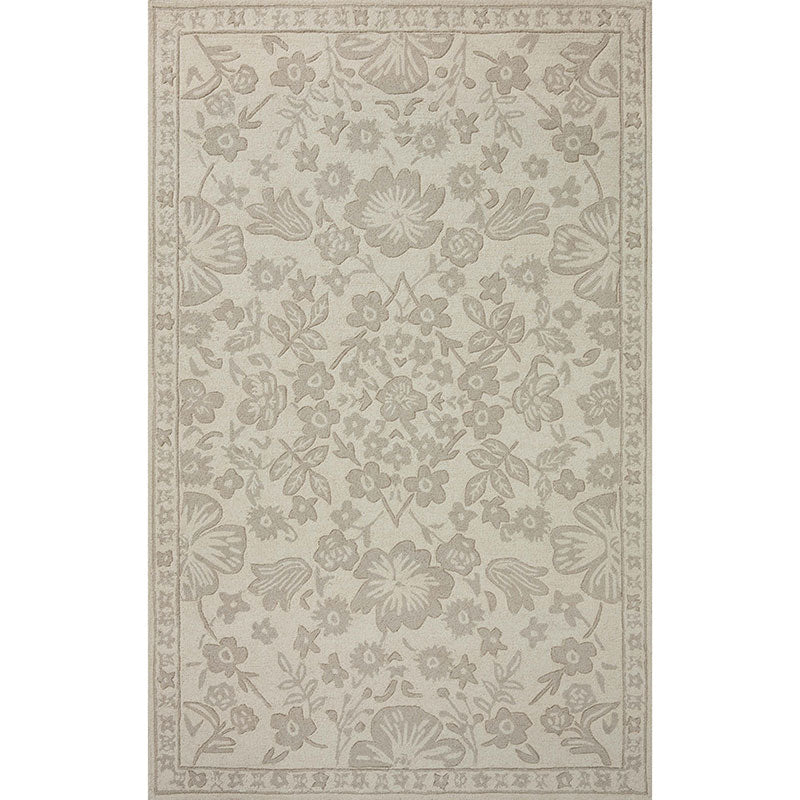 Arboretum Wool Rug - Rose Garden Ivory, 5' x 7' 6"