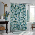 Garden Party Classic Cool Cotton Percale Shower Curtain - Teal