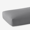 Premium Cool Supima® Cotton Percale Fitted Bed Sheet - Pewter, Queen
