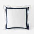 Double Border Premium Smooth Supima® Cotton Wrinkle-Free Sateen Sham - Navy, Euro