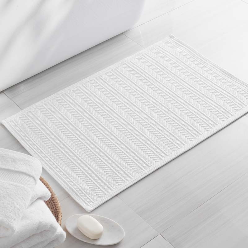 Flatwoven Textured Bath Mat - Stripe, 24 in. x 40 in.