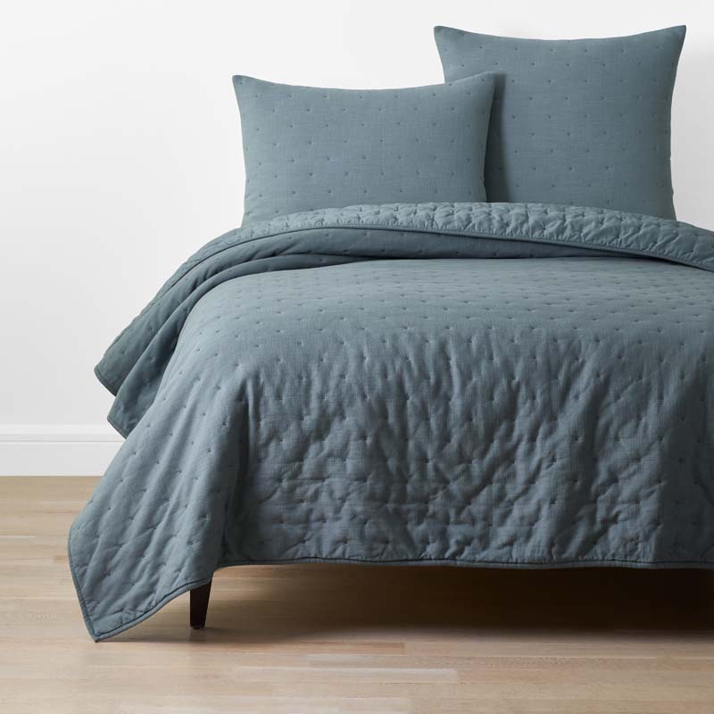 Petite Tufted Quilted Sham - Mineral, Euro