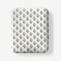Suhana  Garment Washed Cotton Percale Fitted Bed Sheet - Yellow, Full