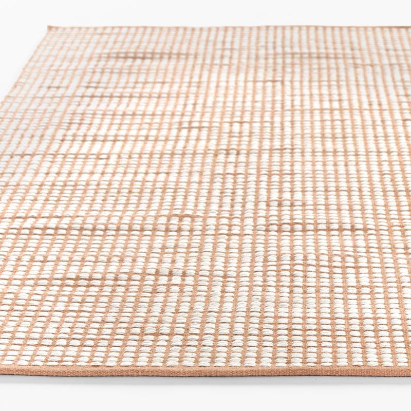 Handwoven Mini Checkered Performance Rug - Pink, 8' x 10'