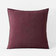 Voile Sham - Dusty Plum, Euro