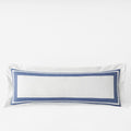 Double Border Premium Smooth Supima® Cotton Wrinkle-Free Sateen Sham - Blue Dusk, Lumbar