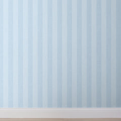 Ava Removable Wallpaper - Stripe Blue, Swatch