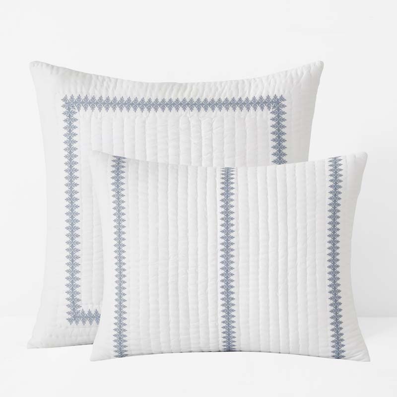 Rishika Quilted Sham - White, King