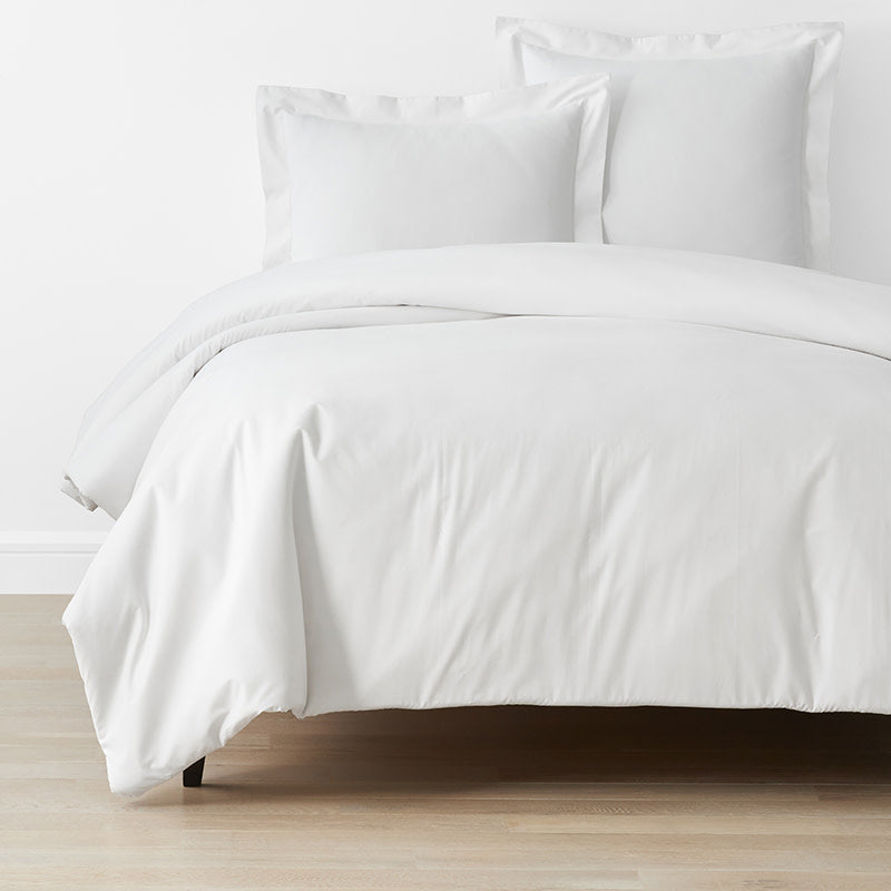Brushed Cotton Duvet Cover - White, Full