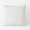 Gauze Deco Quilted Sham - Off White, Euro
