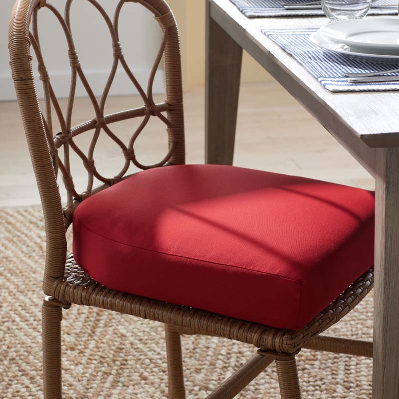 Contour Chair Cushion - Jockey Red, 18 in. x 18 in.