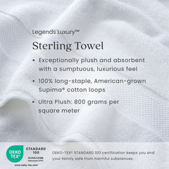 Sterling Supima® Cotton 4-Piece Bath & Hand Towel Set - Ivory