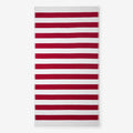 Classic Cabana Stripe Beach Towel - Red